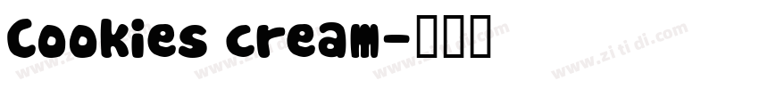 Cookies cream字体转换